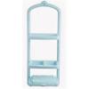 Полка прямая 3-х ярусная, пластик 65,5*26*14,5 голубая