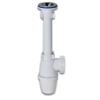 Сифон для раковины Орио, 1 1/4", 40 мм, бутылочный, маленький корпус, с удлиненным патрубком, артикул А-3205, аналог С1000