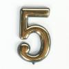 Номер квартирный  5 на клеевой основе золото