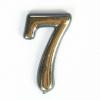 Номер квартирный  7 на клеевой основе золото