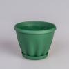 Горшок для цветов пластиковый  Знатный темно-зел 110 с под 0,45л М300ТЗ (шт.)