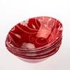  Салатник из закаленного стекла SERENADE, набор 6 шт,140 мм,красный