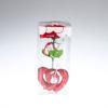 Сувенир сердце с цветком пенопластиковый  №20