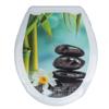 Крышка для унитаза,жесткое с рисунком "Три камня" 1/10