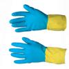 Перчатка двухцветная L хозяйственная, латексная