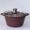 Кастрюля 5л "Шоколад" стеклянная крышка, к2732аш