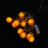 Гирлянда светодиодная, 10 ламп, 2.5м, цитрус