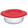 Посуда для СВЧ, круглая 1,5 л, c пластиковой крышкой