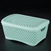 Корзинка с крышкой Ромбики,цвет мята,размер M,295*220*140мм
