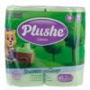 Бумага туалетная Plushe Classic 'Зеленое яблоко' 4 рулоня по 18 м, 2 слоя,  12 в упаковке