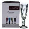 Фужеры Венеция 170мл, 4шт для шампанского в подарочной упаковке,6х20см, черный