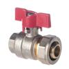 кран шаровый для мет/пласт труб 20*1/2"М б/ф, IFAN
