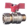 кран шаровый для мет/пласт труб 20*1/2"П. б/ф, IFAN