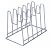 Подставка для крышек настольная хром 5 секций АЛТ 218С (28*16*22 см)