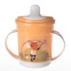 ПОИЛЬНИК С РУЧКАМИ И ДЕКОРОМ, 320МЛ ,Оранжевый, артикул 85
