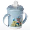 ПОИЛЬНИК С РУЧКАМИ И ДЕКОРОМ, 320МЛ ,Светло-голубой),артикул 86