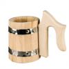 Кружка бондарная деревянная ”Бацькина баня” 0,5 л 