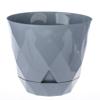 Горшок для цветов Laurel D175 мм, 2.3 л с поддоном ,серый