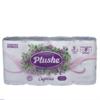 Туалетная Бумага Plushe Deluxe Light 'Сирень", 8 рулонов*15 м, 3 слоя, белый,фиолетовый, ароматизация, 8 в упаковке