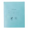 Тетрадь школьная 12л. в клетку, блок №2, зеленая обл., скрепка, 012ту13с5