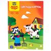 Картон цветной А4, Мульти-Пульти, 10л., 10цв., немелованный, в папке, "Приключения Енота"