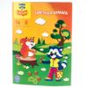 Цветная бумага офсетная А4, Мульти-Пульти, 16л., 8цв., в папке, "Приключения Енота"