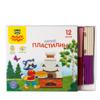 Пластилин Мульти-Пульти "Енот в сказке", 12 цветов, 144г, со стеком, картон,артикул 104