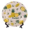Тарелка плоская круглая d=20, Ананасы,артикул  12/72 