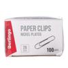 Скрепки 28мм, Berlingo, 100шт., никелированные, картонная упаковка,артикул 168