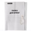 Папка для бумаг с завязками OfficeSpace, картон, 220г/м2, белый, до 200л,артикул 259