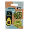 Закладки магнитные для книг, 3шт., 75*115мм, MESHU "Avocado"