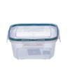 Контейнер для продуктов герметичный квадратный 0,8л с защелками (бесцветный)
