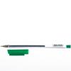 Ручка шариковая СТАММ "РШ 800" зеленая, 0,7мм, прозрачный корпус