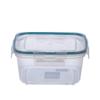 Контейнер для продуктов герметичный квадратный 1,5л с защелками (бесцветный)