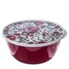 Миска "Bergamo" 3л с крышкой с декором (красный)