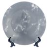 Тарелка плоская круглая d=20 см, серый мрамор,артикул  6/48
