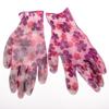 Перчатки нейлоновые, нитриловый облив цветы