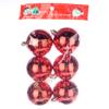 Новогоднее украшение, елочное шары 6см, красный уп6шт, артикул 3L6601-3 №36