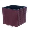 Кашпо "Стиль " с дренажным вкладышем 3л (8) / темно-вишневый