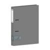 Папка на 2 кольцах Berlingo "Soft Touch", 24мм, 700мкм, серая, D-кольца, с внутр. карманом