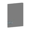 Папка с пружинным скоросшивателем Berlingo "Soft Touch", 17мм, 700мкм, серая, с внутр. карманом