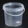 Ведро 2,2 л прозрачное, артикул 4113 с крышкой