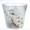 Горшок для цветов InGreen London Orchid Deco D160 мм, 1,6 л с дренажной вставкой, белая орхидея