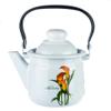 Чайник 1,0л эм белый с рис