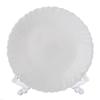 Тарелка плоская круглая d=19 см белье 6/72 