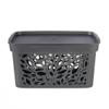 Корзина с крышкой Leaves 10л 333х225х174мм (серый)