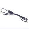 Шнур с выключателем, черный, 2 м, Ecola