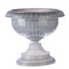 Вазон на ножке большой D 395 мм, светлый камень