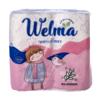 Бумага туалетная WELMA 2сл 4рул с втулкой без аромата 
