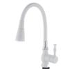 Смеситель POTATO кухня с гибким изливом , артикул P5888-7 (белый)
